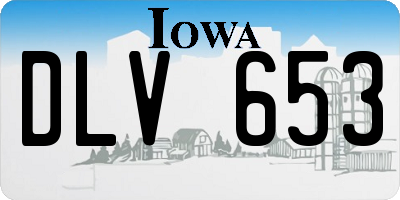 IA license plate DLV653