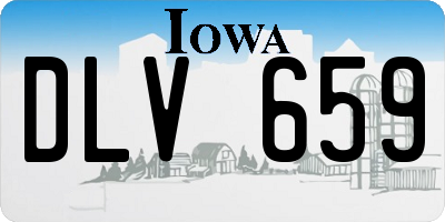 IA license plate DLV659