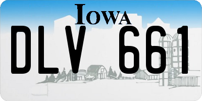 IA license plate DLV661