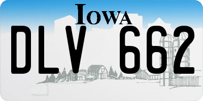 IA license plate DLV662