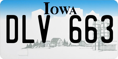 IA license plate DLV663