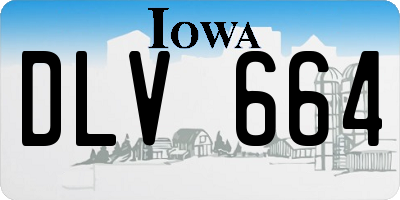 IA license plate DLV664