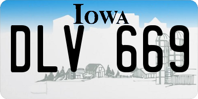 IA license plate DLV669