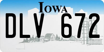 IA license plate DLV672