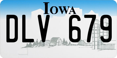 IA license plate DLV679