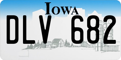 IA license plate DLV682