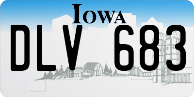 IA license plate DLV683