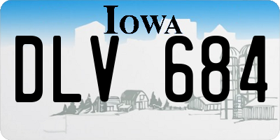IA license plate DLV684