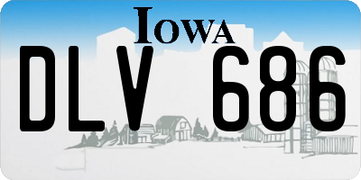 IA license plate DLV686