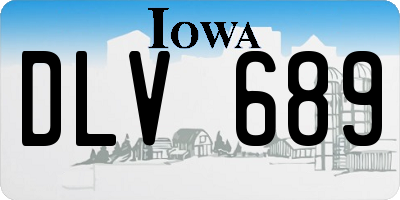 IA license plate DLV689