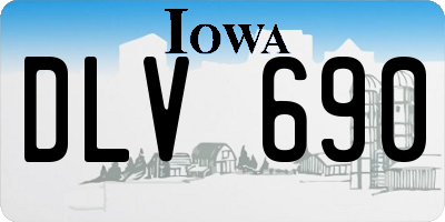 IA license plate DLV690
