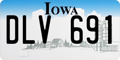 IA license plate DLV691