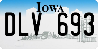 IA license plate DLV693