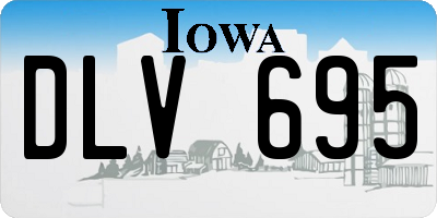 IA license plate DLV695