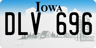 IA license plate DLV696
