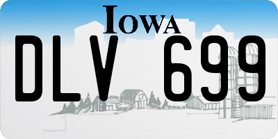 IA license plate DLV699