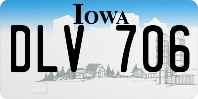 IA license plate DLV706