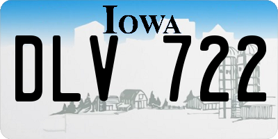 IA license plate DLV722
