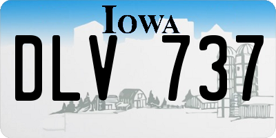 IA license plate DLV737