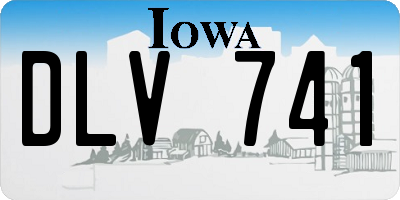 IA license plate DLV741