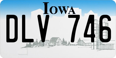 IA license plate DLV746