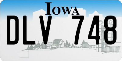 IA license plate DLV748