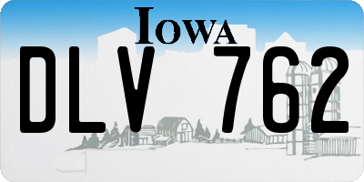 IA license plate DLV762