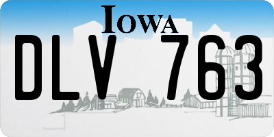 IA license plate DLV763
