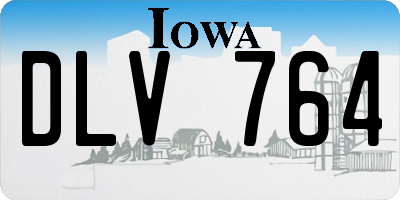 IA license plate DLV764