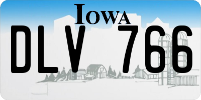 IA license plate DLV766