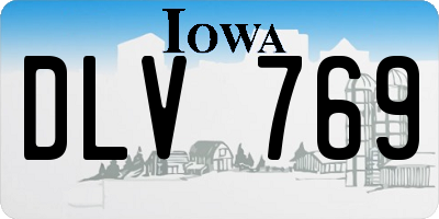 IA license plate DLV769