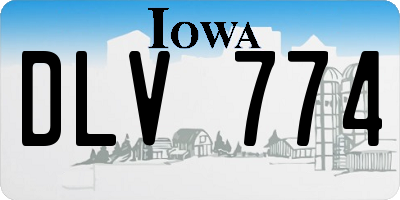 IA license plate DLV774