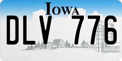 IA license plate DLV776