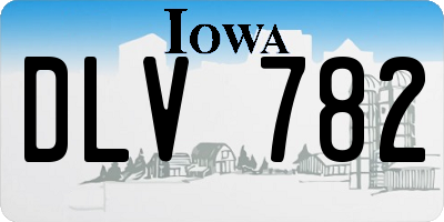 IA license plate DLV782