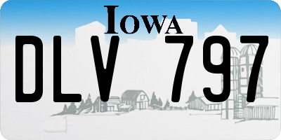 IA license plate DLV797