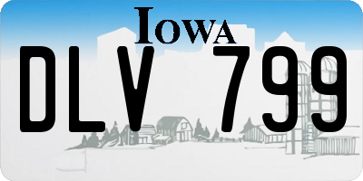 IA license plate DLV799