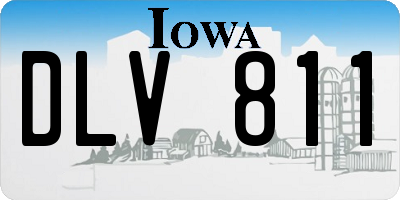 IA license plate DLV811