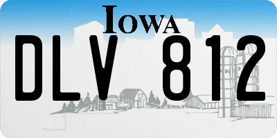 IA license plate DLV812