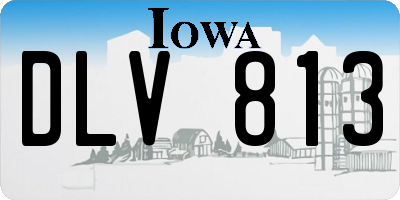 IA license plate DLV813