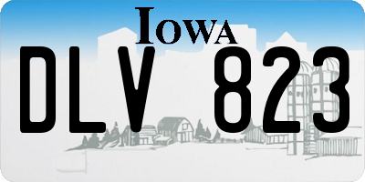 IA license plate DLV823