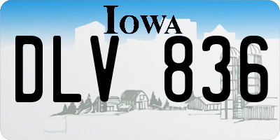 IA license plate DLV836