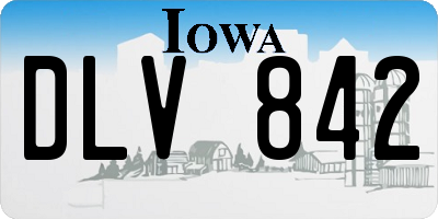 IA license plate DLV842