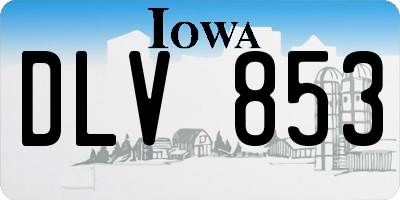 IA license plate DLV853