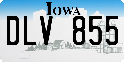 IA license plate DLV855