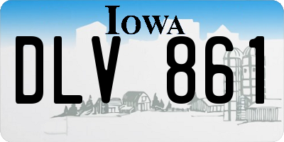 IA license plate DLV861