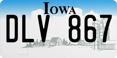 IA license plate DLV867