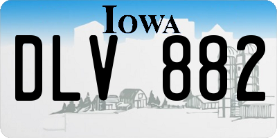 IA license plate DLV882