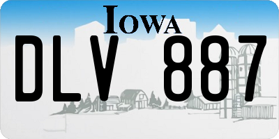 IA license plate DLV887