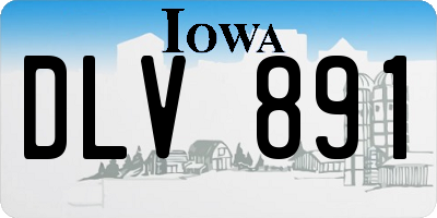 IA license plate DLV891