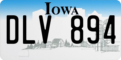 IA license plate DLV894